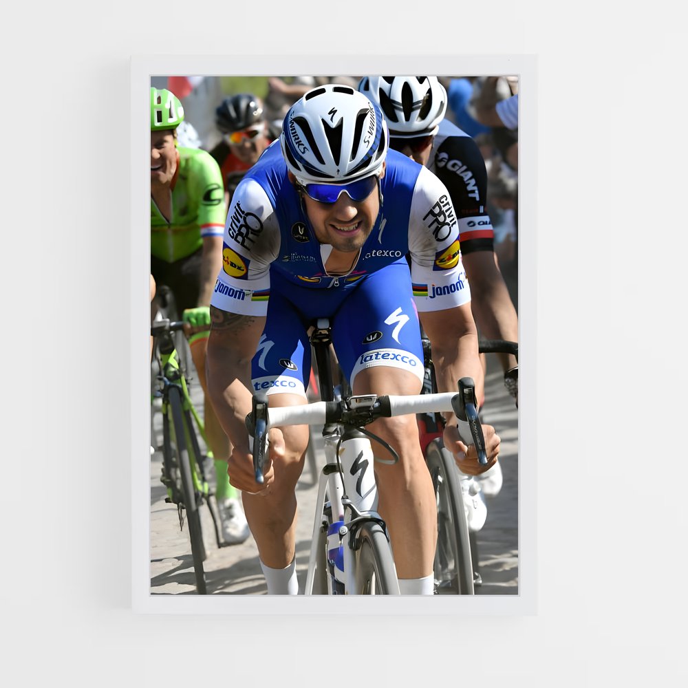 Poster Tom de boonen cyclistes – affiche Cyclisme (vue 3)